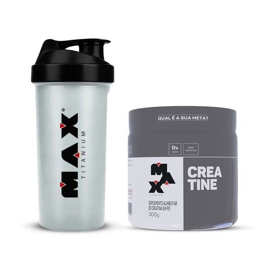 Kit Creatina 300g e Coqueteleira Incolor Brinde